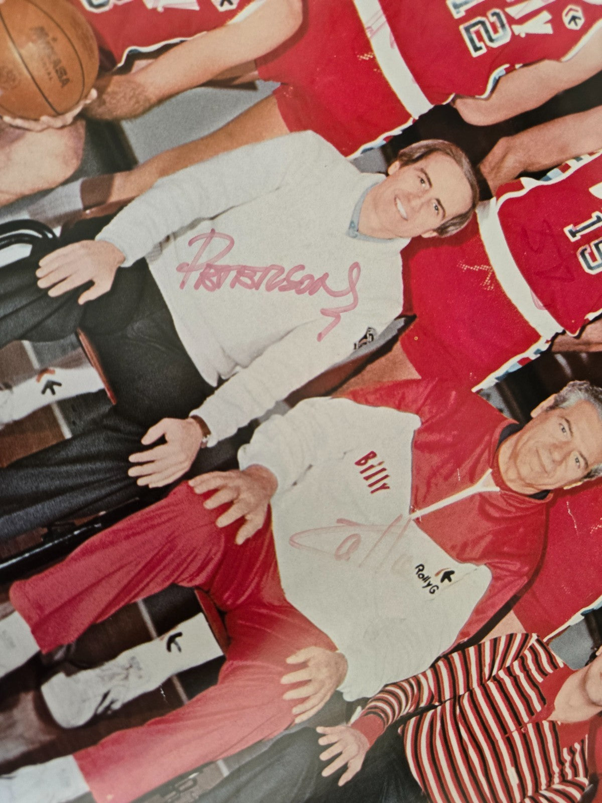 BILLY Olimpia Milano Basket 1981/82 poster autografato da qualche giocatore