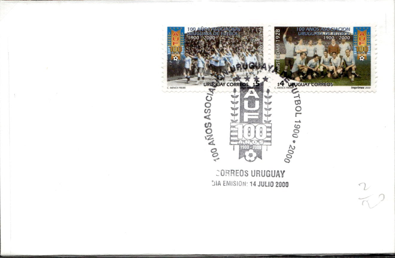 busta primo giorno Correos Uruguay 2000 001