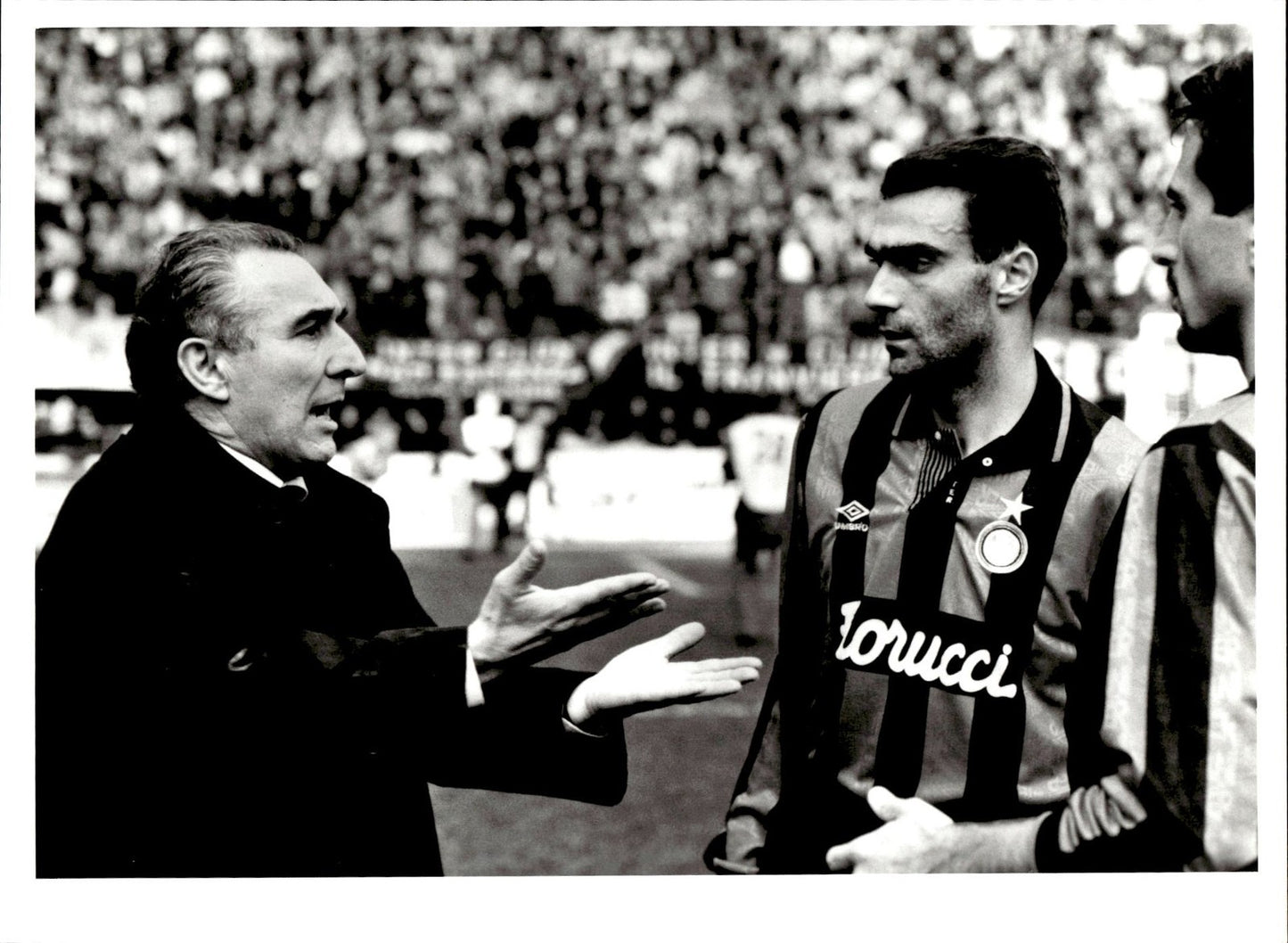 fotografia originale Inter Bagnoli Bergomi Ferri in campo
