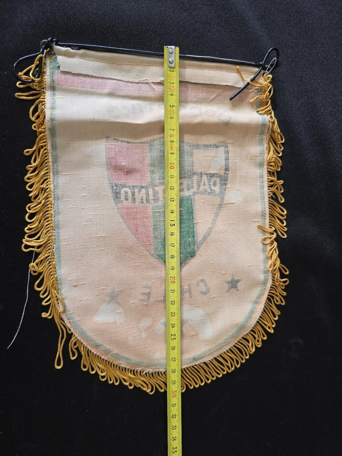 old Gagliardetto pennant banderin Deportivo Paestino Chile