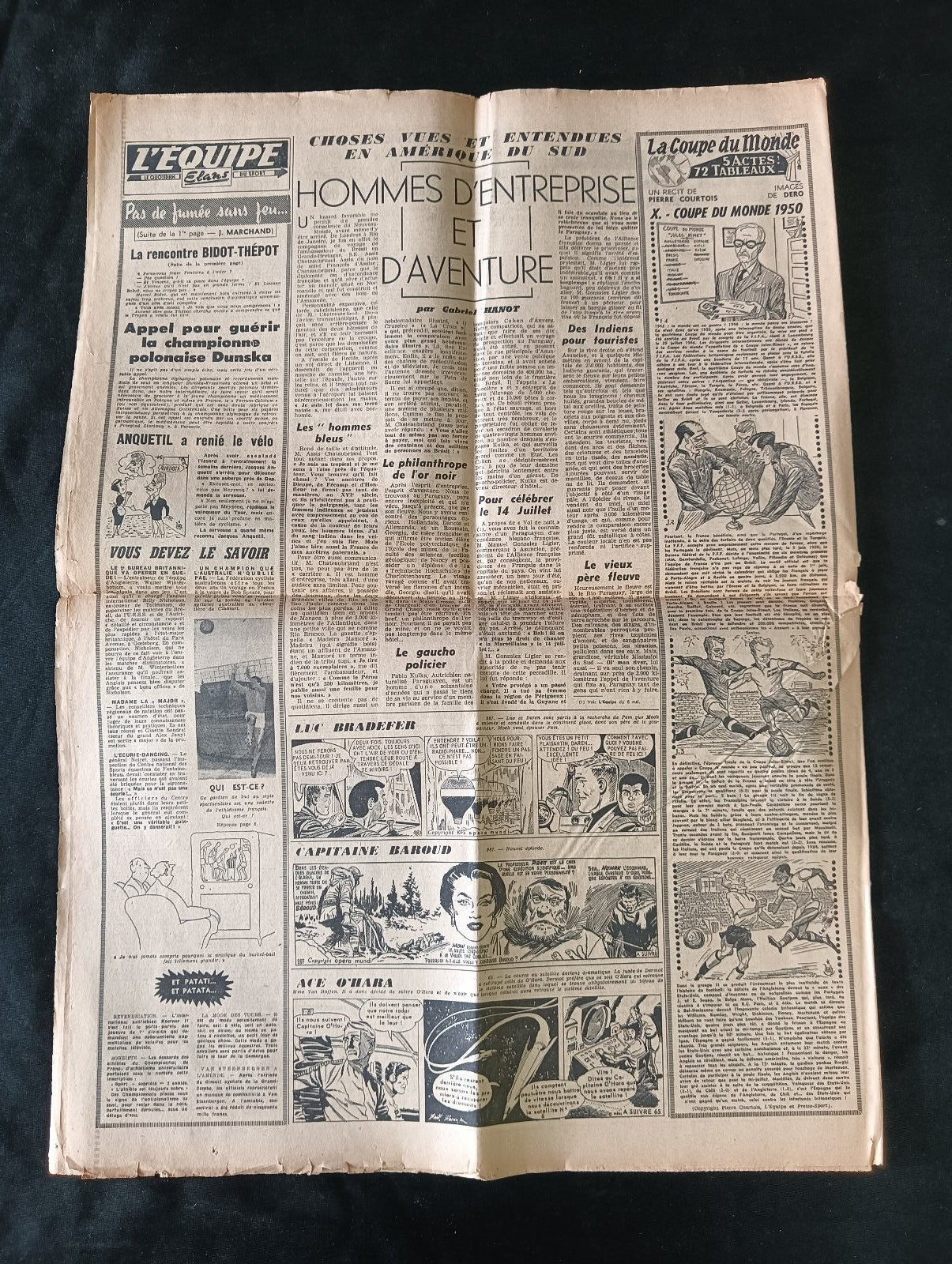 quotidiano L'EQUIPE (fra) numero 3777 29 mai 1958 - Milan-Real