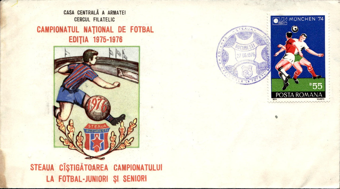 busta primo giorno Bucarest 1976