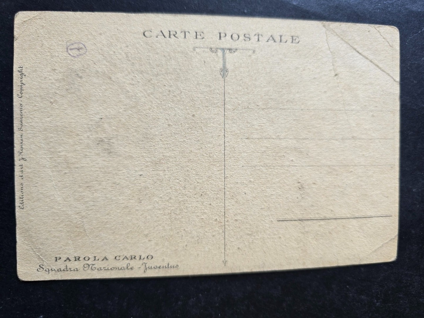 cartolina calciatori anni 60 originale Carlo Parola Juventus Nazionale