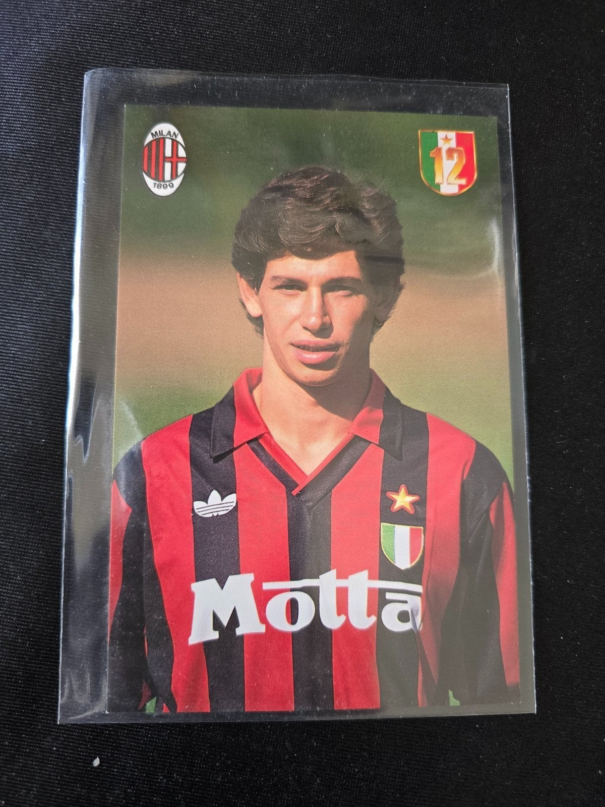 A.C. Milan 1899 cartolina con annullo 12� scudetto 1991/92 Demetro Albertini