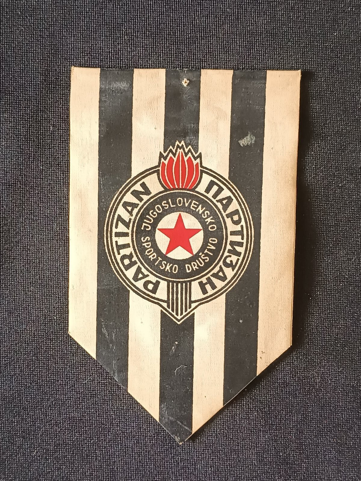 Gagliardetto Pennant FK Partizan Belgrado Jugoslavia Vintage a