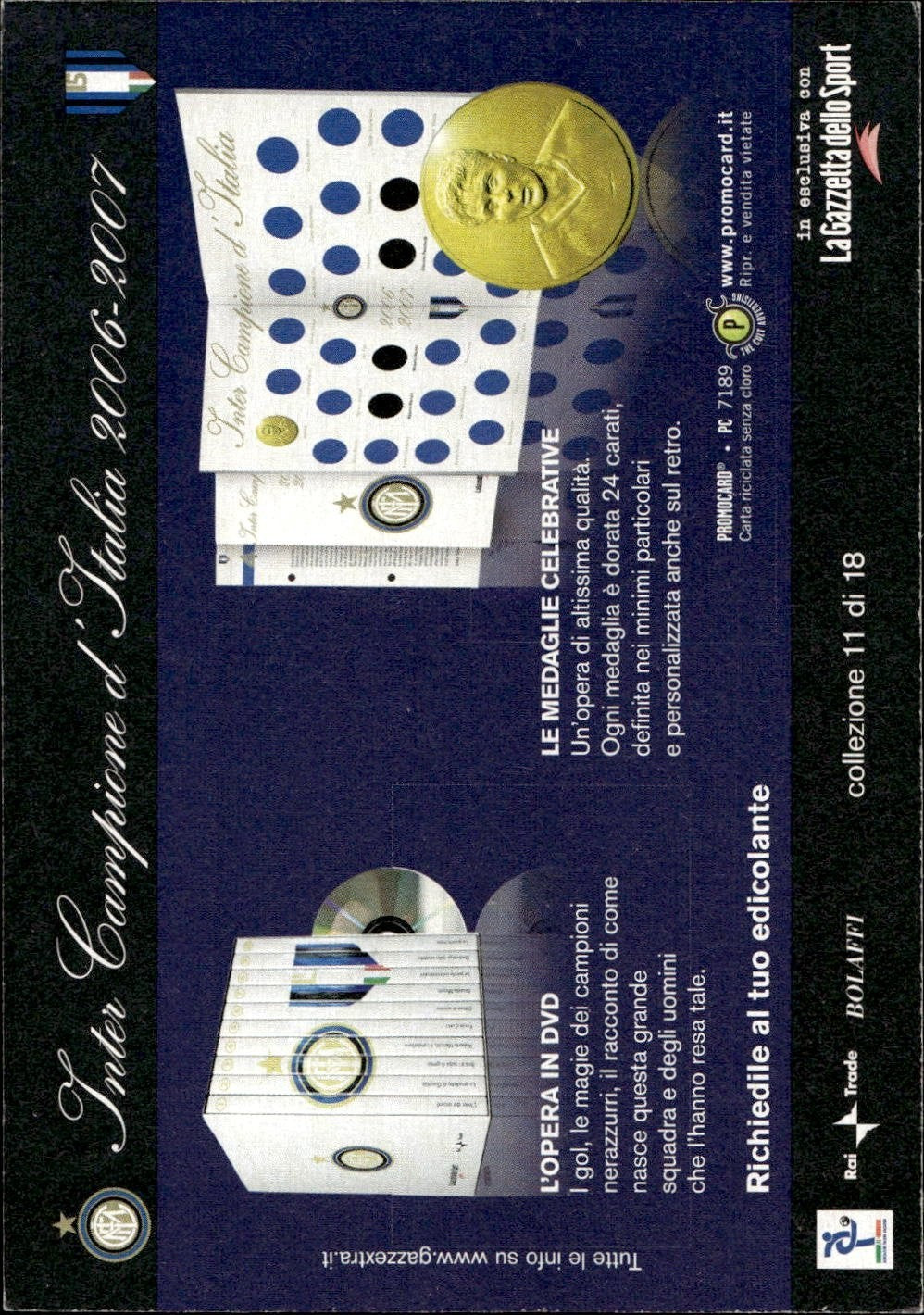 cartolina calciatori Cruz