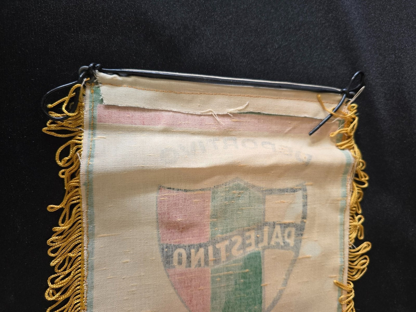 old Gagliardetto pennant banderin Deportivo Paestino Chile