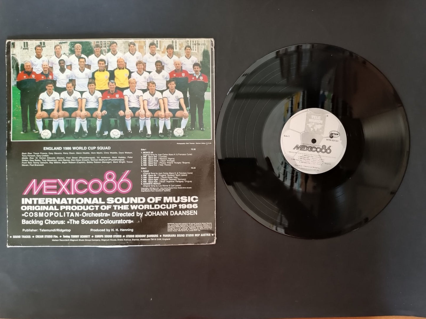 Disco METEOR MEXICO86 Spon-Billy Productions 1988 FIFA World Cup 1986 Soundtrack
