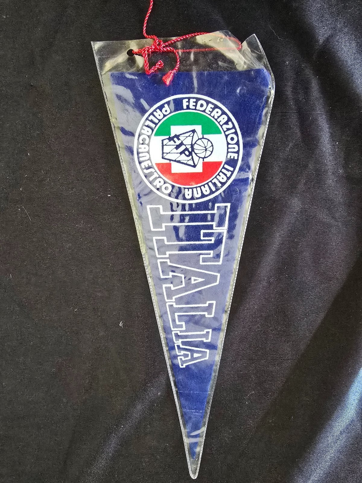 Gagliardetto Pennant F.I.P. ITALIA Federazione Italiana Pallacanestro Originale
