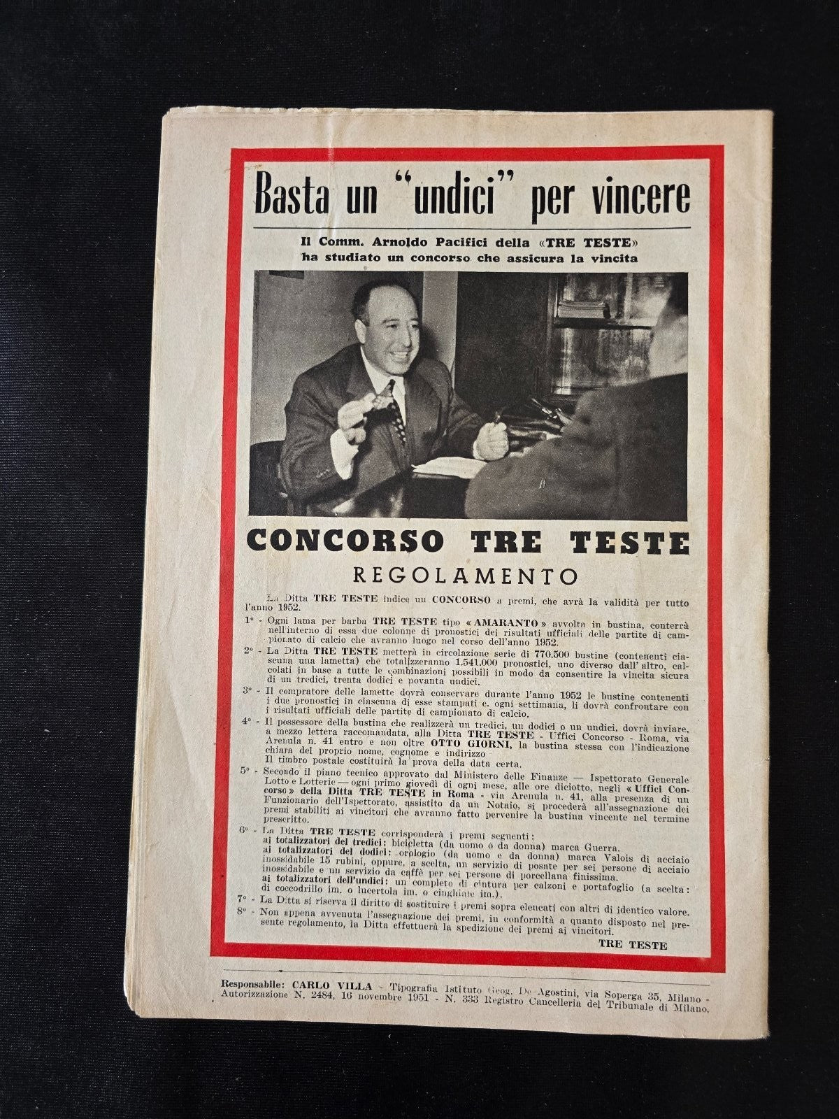 A.C Milan 1899 i campioni del giorno anno II nr 3 TOGNON