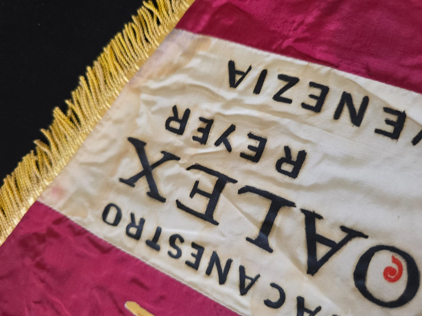 Gagliardetto Pennant PALLACANESTRO NOALEX REYER VENEZIA BASKET originale ANNI 70