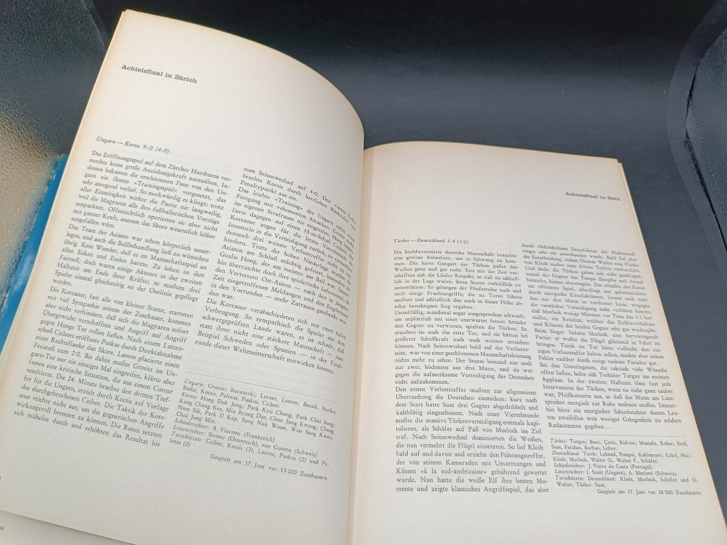 Libro Fussball Weltmeisterschaft 1954 Coupe Jules RImet autografato