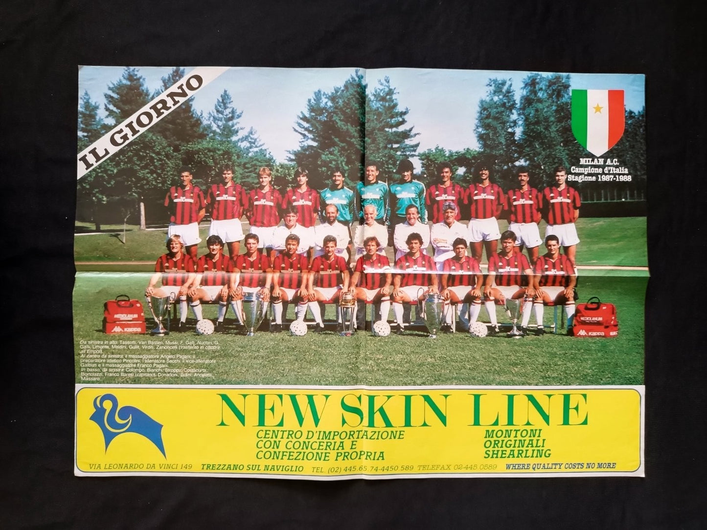 poster MILAN Campione d'Italia 1987-88 (50x70 cm)