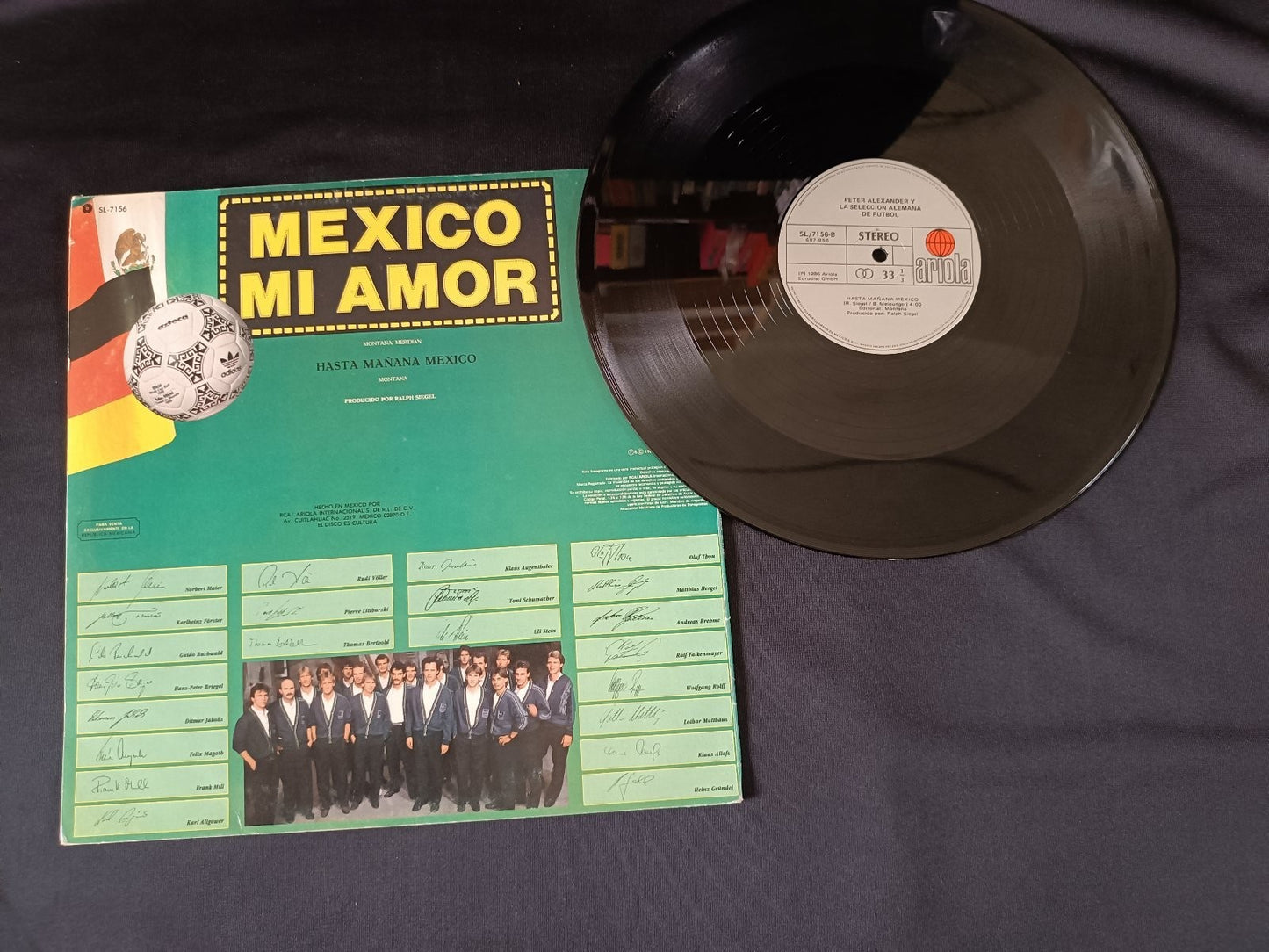 disco 33 giri mexico mi amor peter alexander seleccion alemana futbol