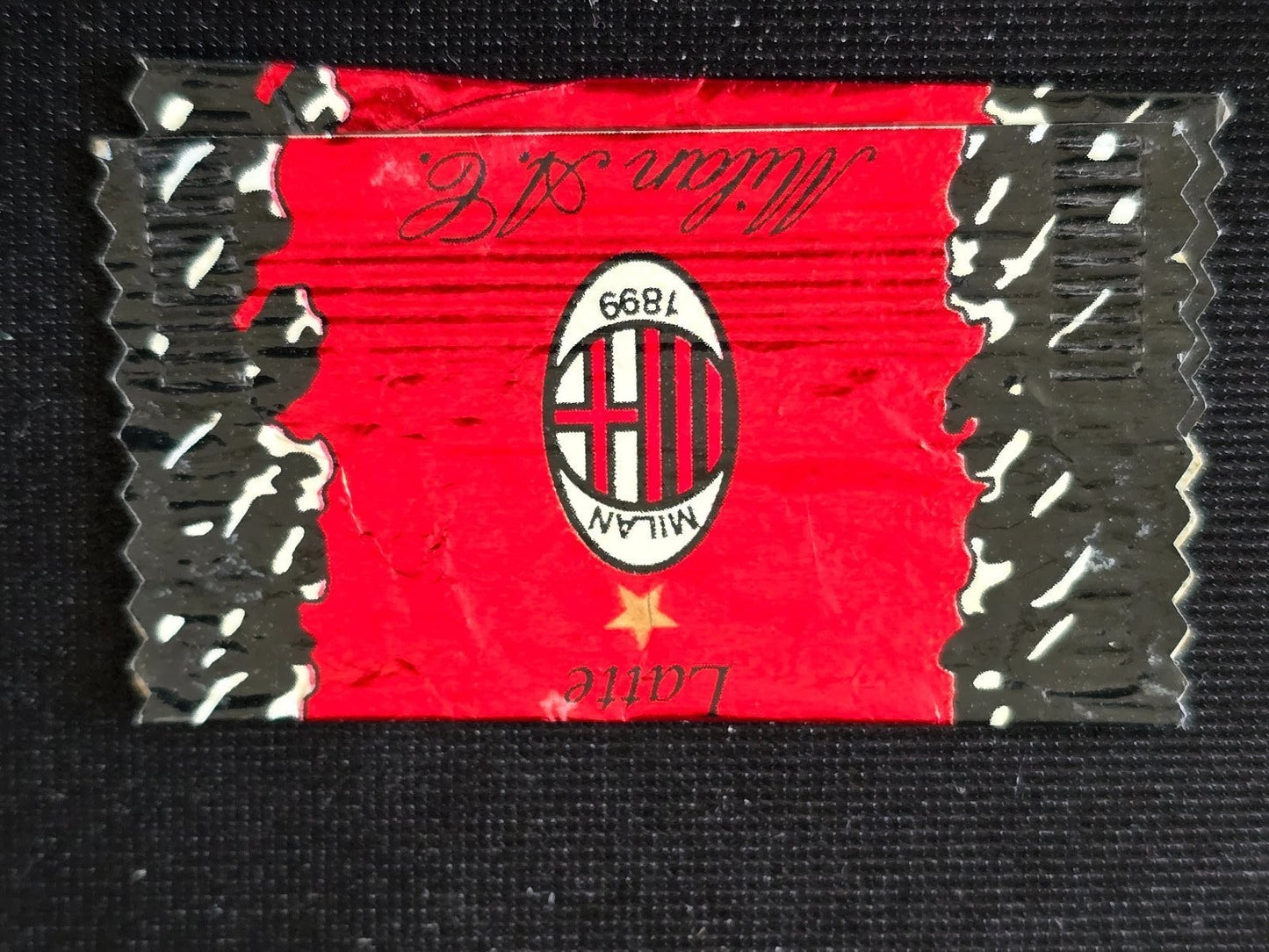 A.C Milan incarto aperto Cioccolatini al latte