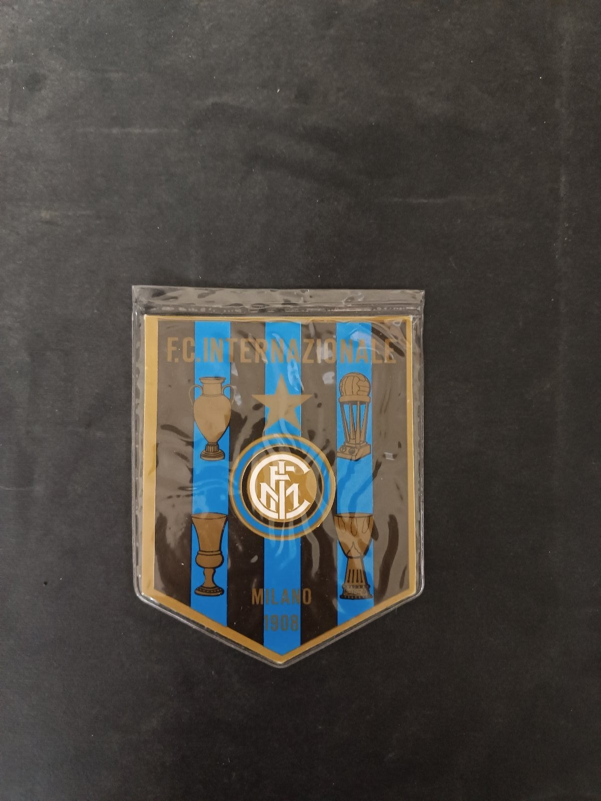 gagliardetto fanion pennant Internazionale fc milano 1908 mini