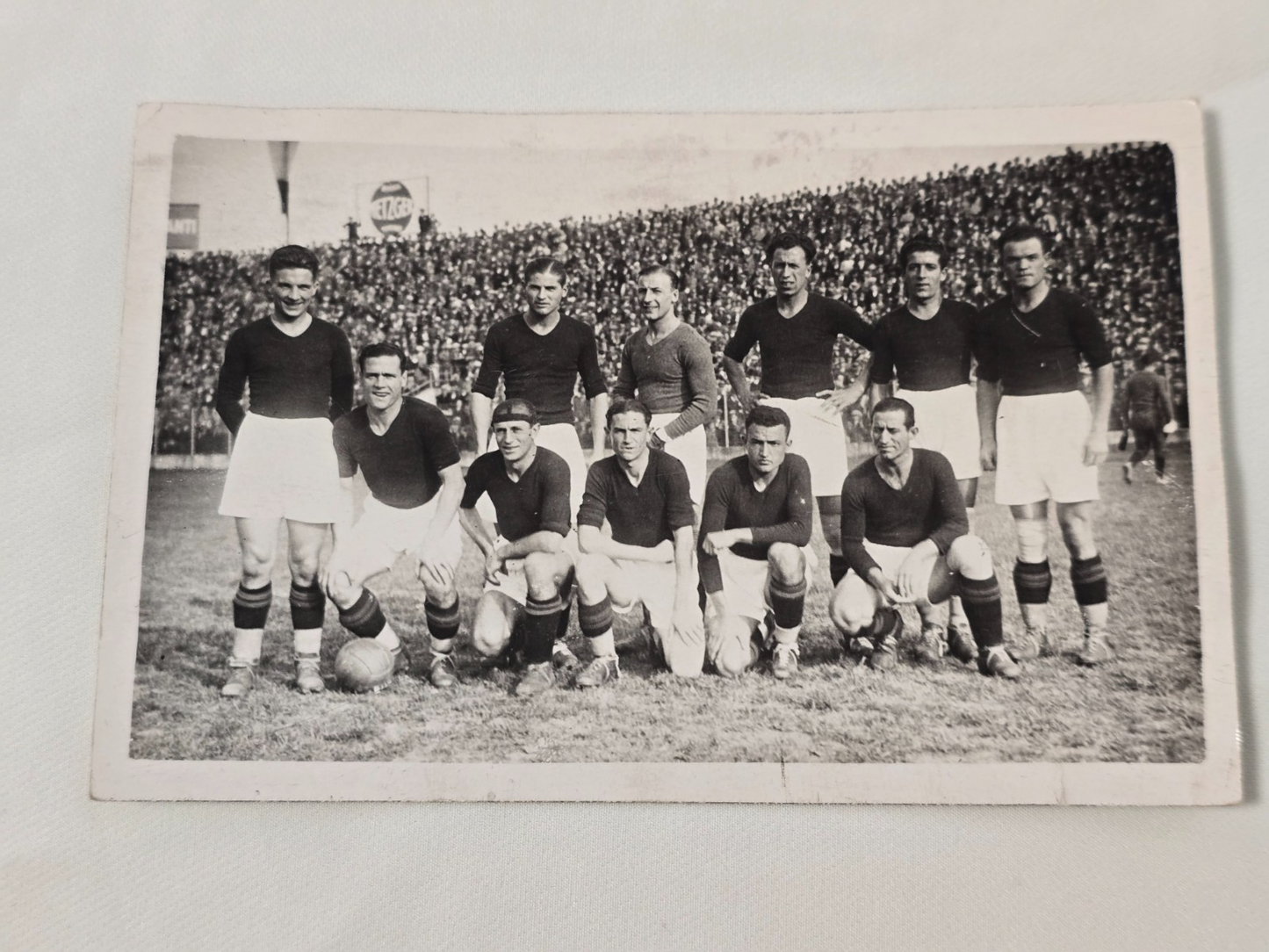 F.C. TORINO foto originale Ottolenghi formazione 1930/31 cartolina viaggiata
