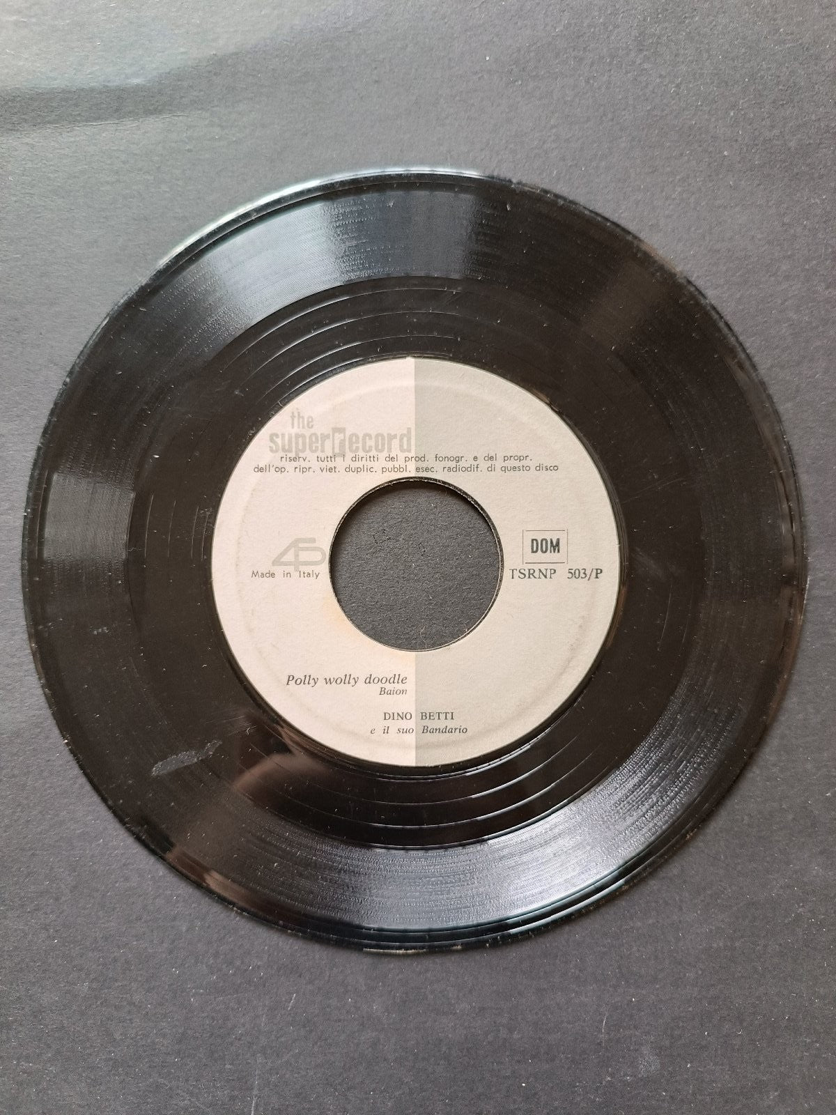 Vinile 45 giri POLLY WOLLY DOODLE