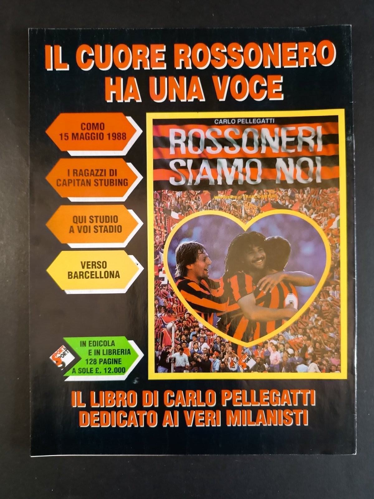 programma ufficiale OGGI MILAN 18 giugno 1989 Ascoli Ancelotti