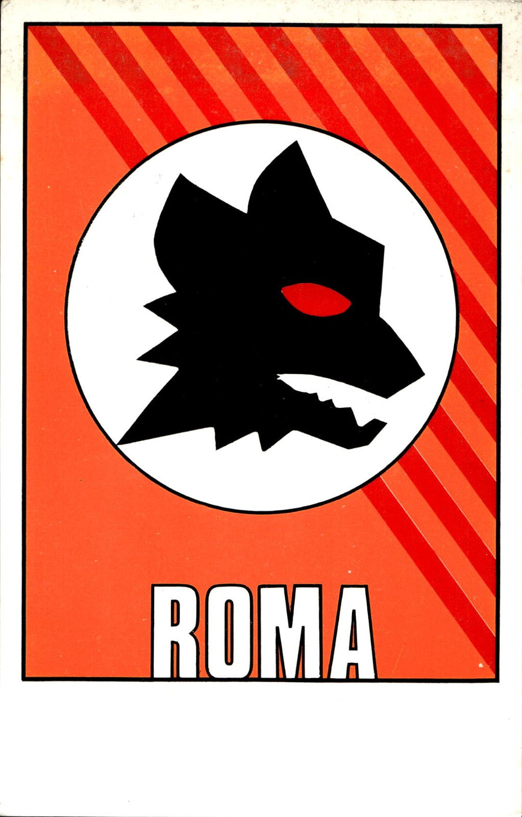 Cartolina A.S Roma campionato di calcio 1985/86