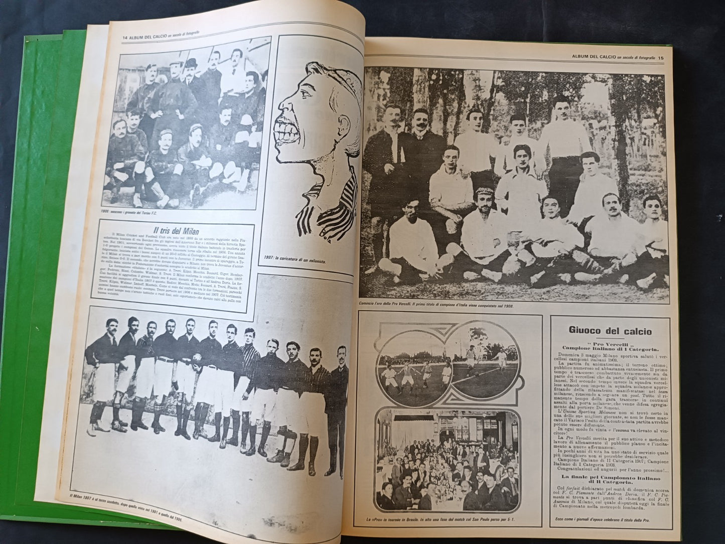 Album del calcio Un secolo di fotografie