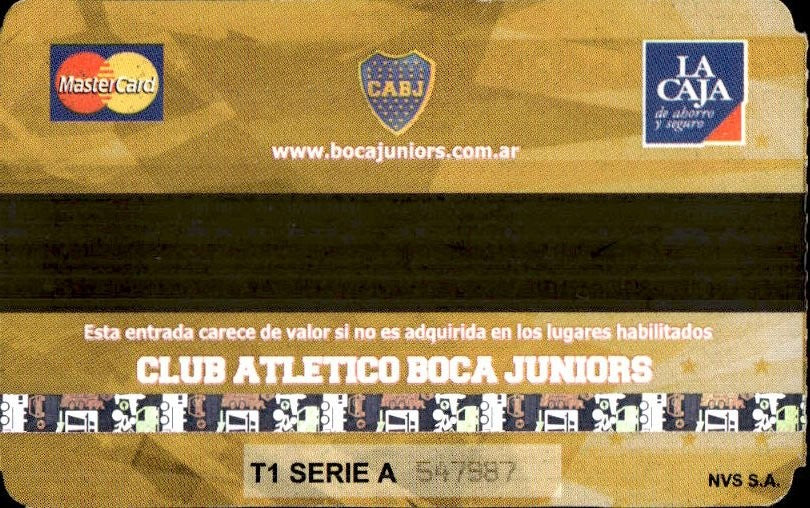 biglietto stadio BOCA JRS VS CHACARITA JRS 547987