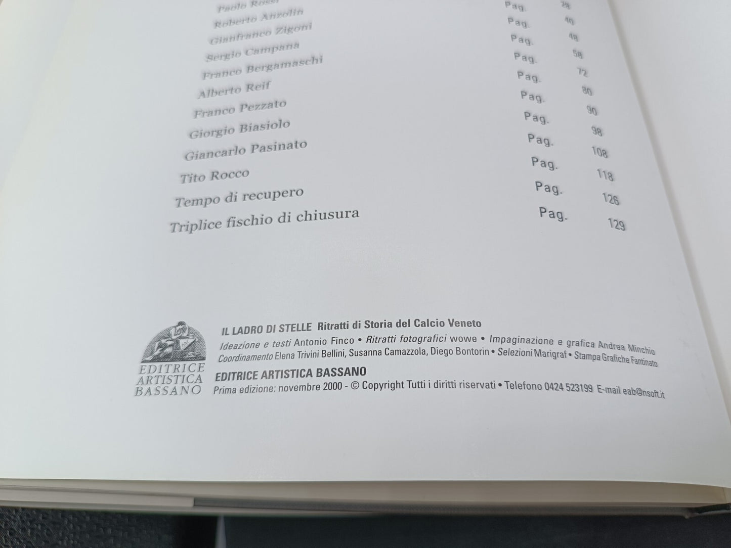 Libro Il ladro di stelle - Storia del calcio veneto 2000
