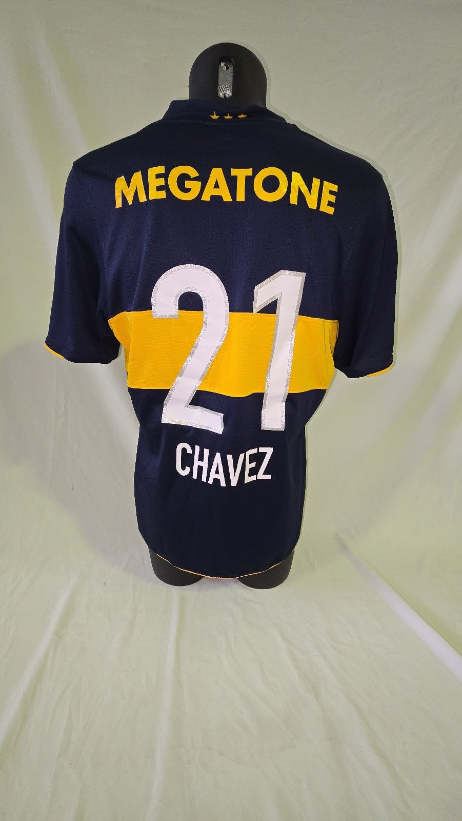 Maglia Camiseta Calcio nike boca Juniors 2008/09 nr 21 CHAVEZ home tg L (C)