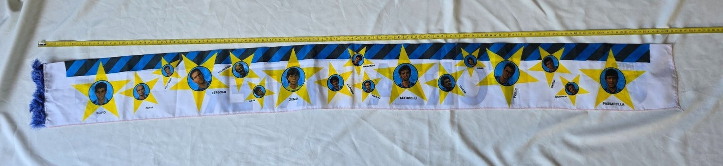 Sciarpa Scarf INTERNAZIONALE FC 86/87 con i volti dei giocatori (B1)