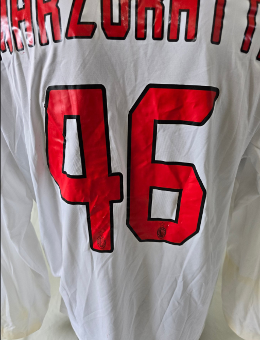 Maglia calcio AC Milan #46 Marzoratti 2005 Match Worn