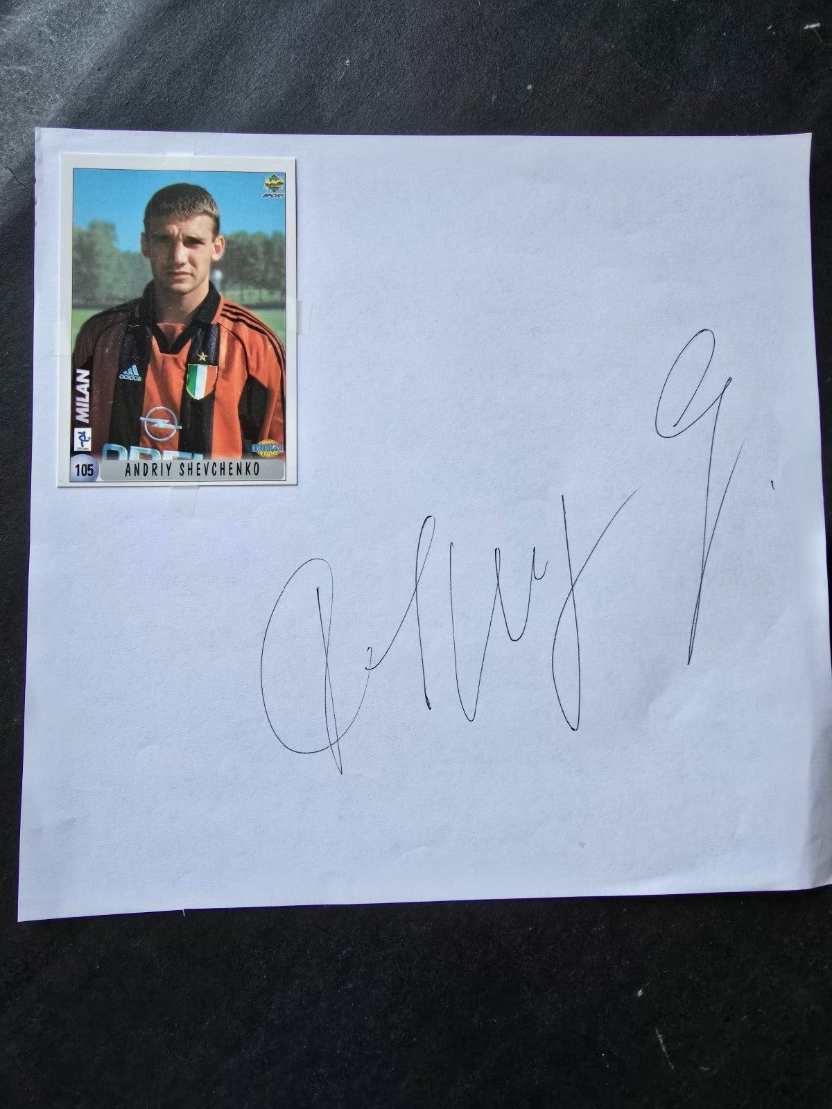 Autografo autograph originale su foglietto Andrij �ev?enko