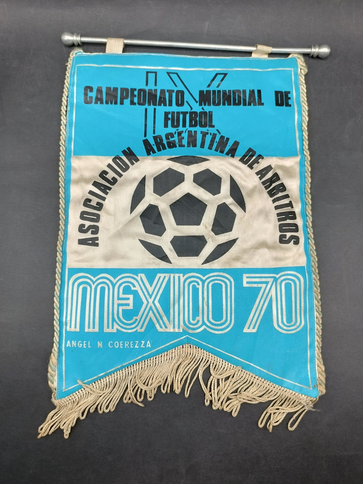 Gagliardetto Pennant Fanion wimpel Mexico 70 Mundial Associacion Argentina