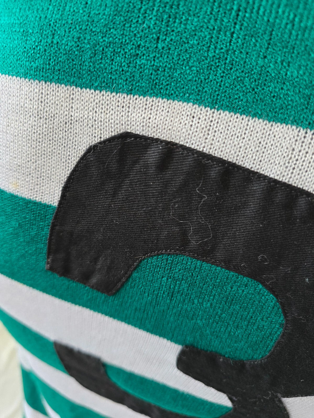 Maglia vintage calcio Sporting Lisbona in lanetta nr 3 tg m