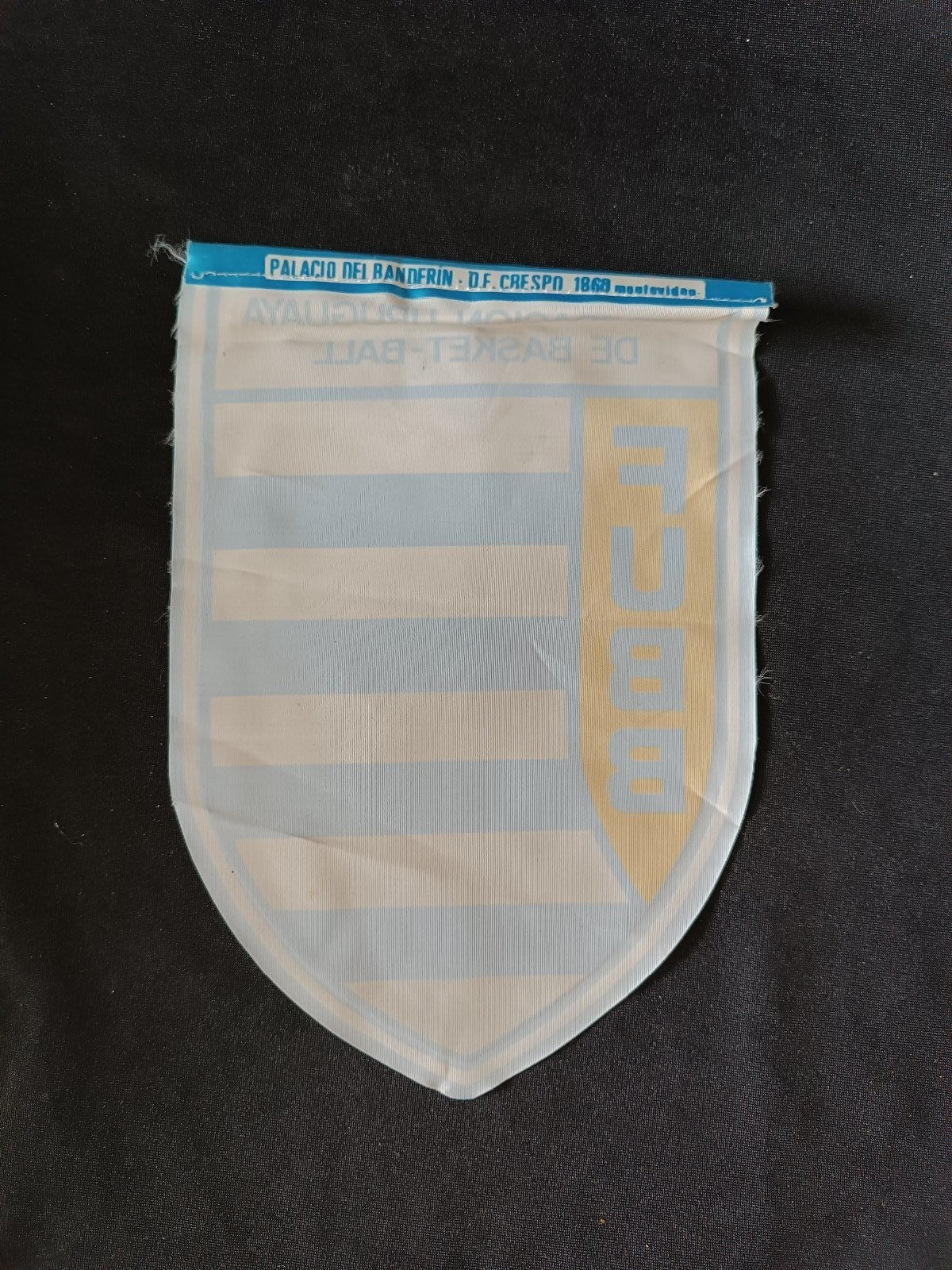 Gagliardetto Pennant Federacion Uruguaya de Basket-Ball Uruguay Vintage
