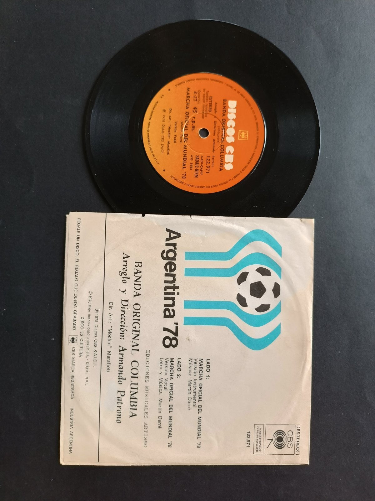 Vinile 45 giri MARCHA OFICIAL DEL MUNDIAL '78
