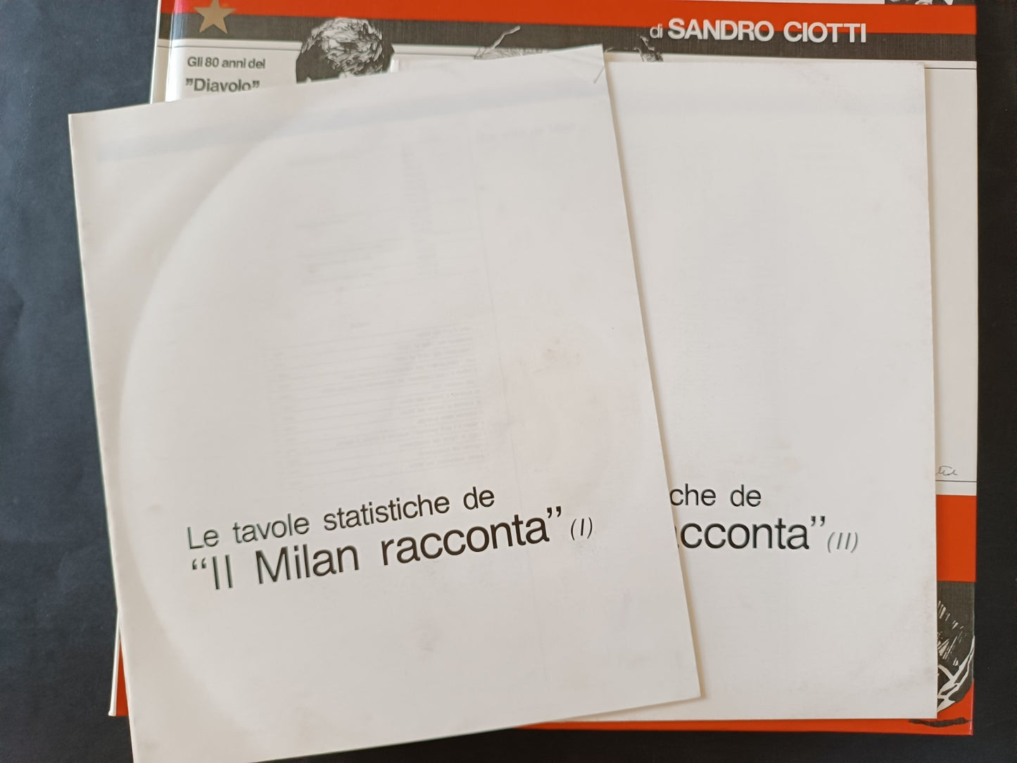 Sandro Ciotti MILAN RACCONTA GLI 80 ANNI DEL DIAVOLO con 45 giri e box originale