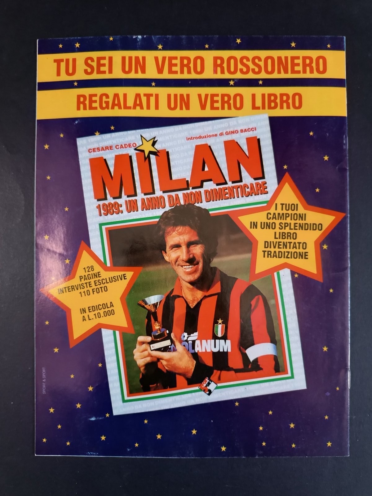 programma ufficiale OGGI MILAN 09 aprile 1989 Napoli copertina Gullit
