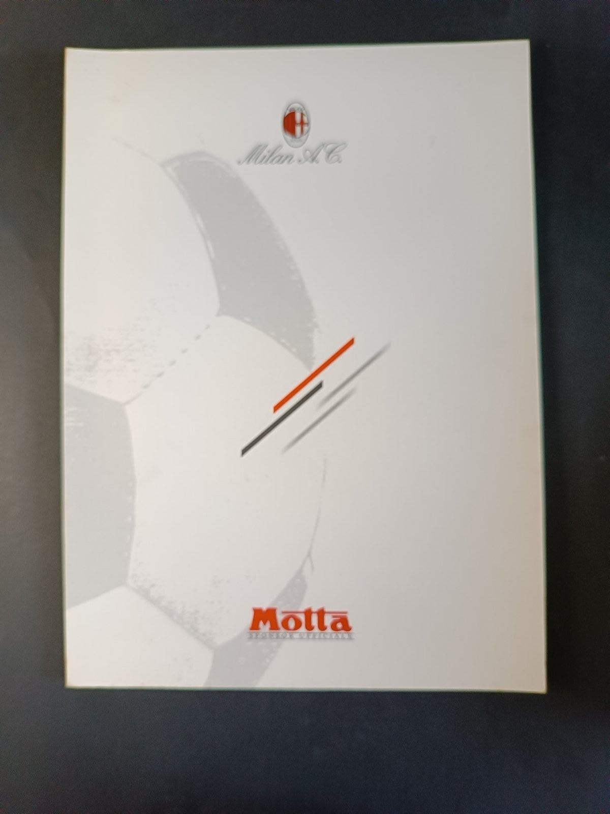 A.C. Milan cartellina sponsor Motta Bianca