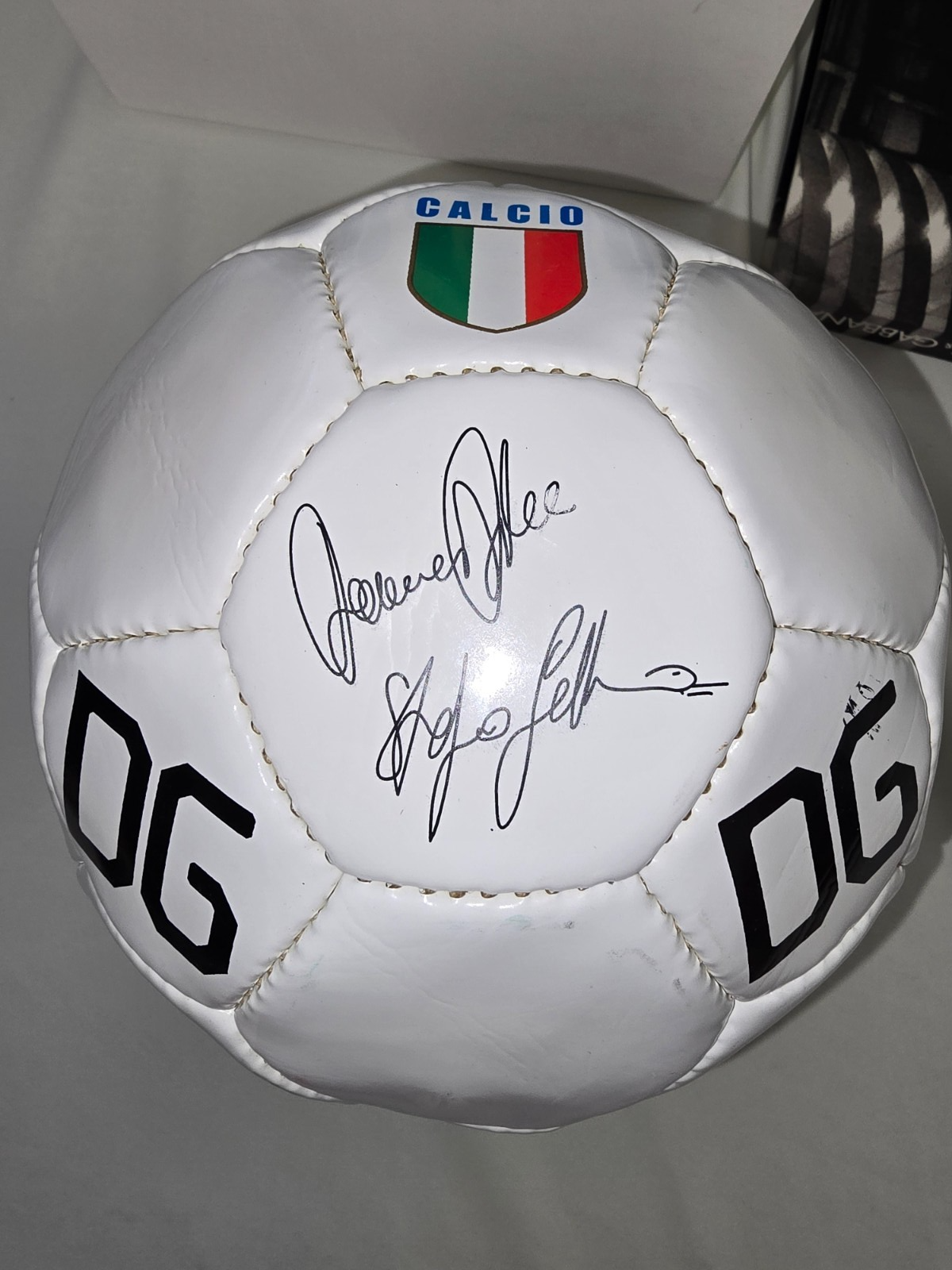 Dolce & Gabbana Libro "CALCIO" 2003 Del Piero e altri pallone in cuoio numerato