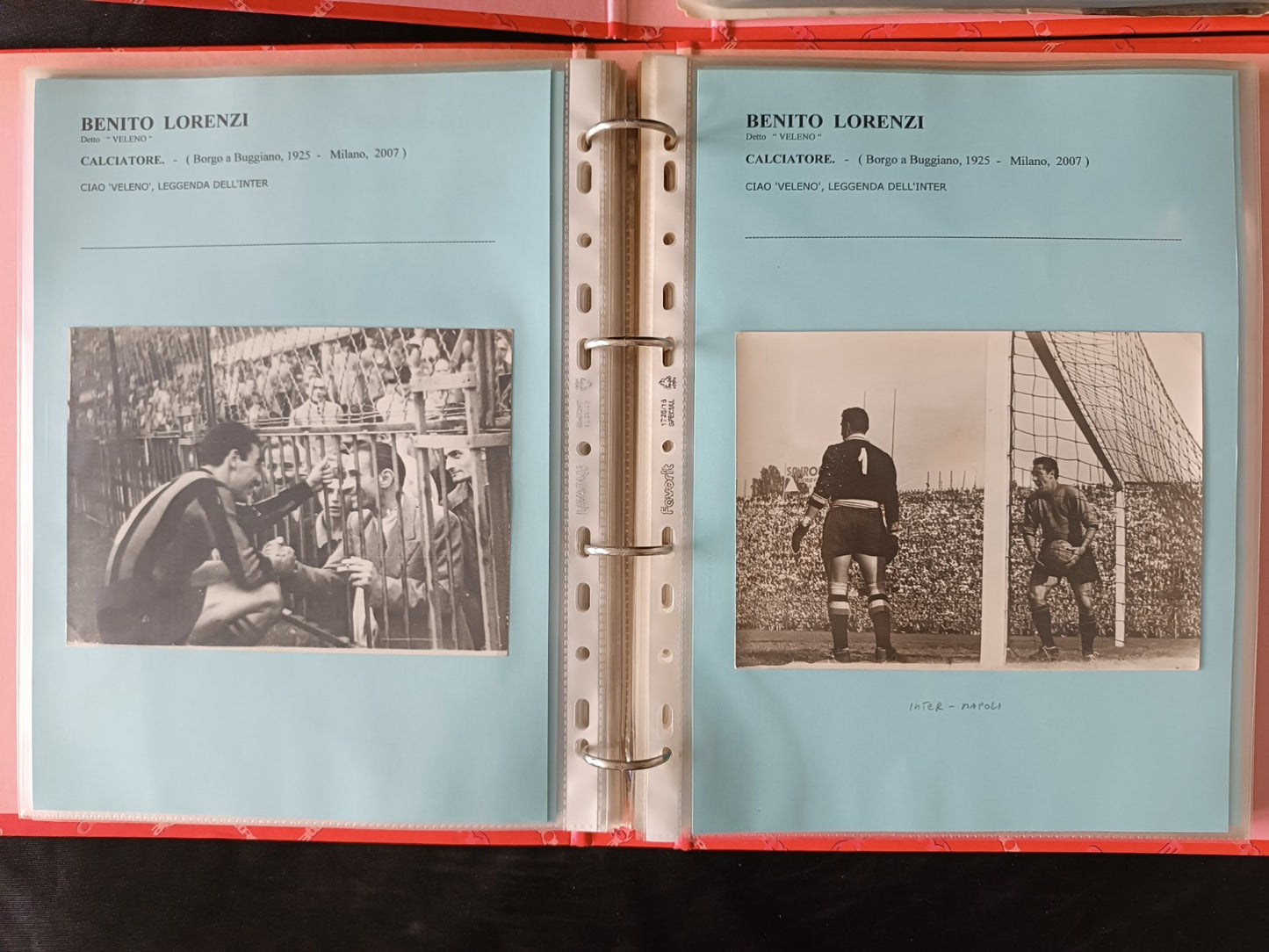 Collezione 314 foto orginali Lorenzi Benito Inter