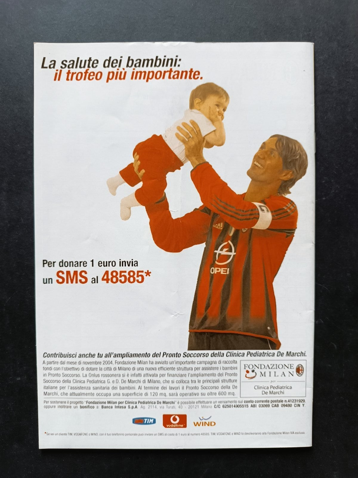 programma Ufficiale MILAN LECCE 6 gennaio 2005