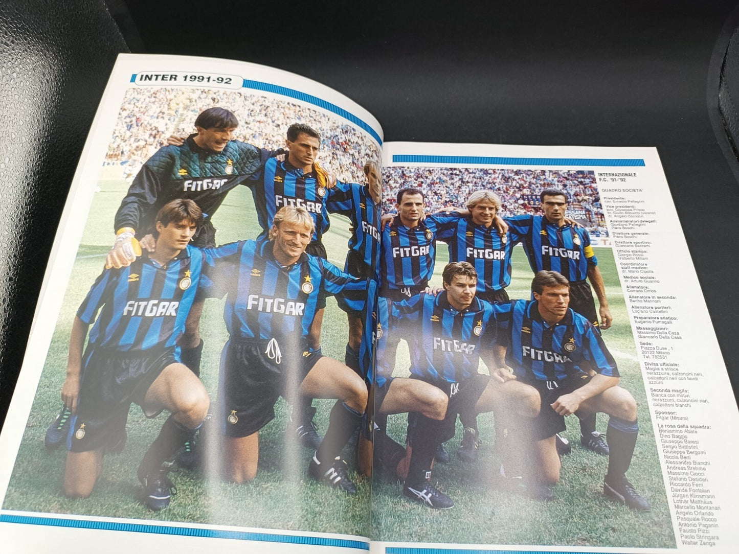 Libro Forte Editore Inter 91-92 1991