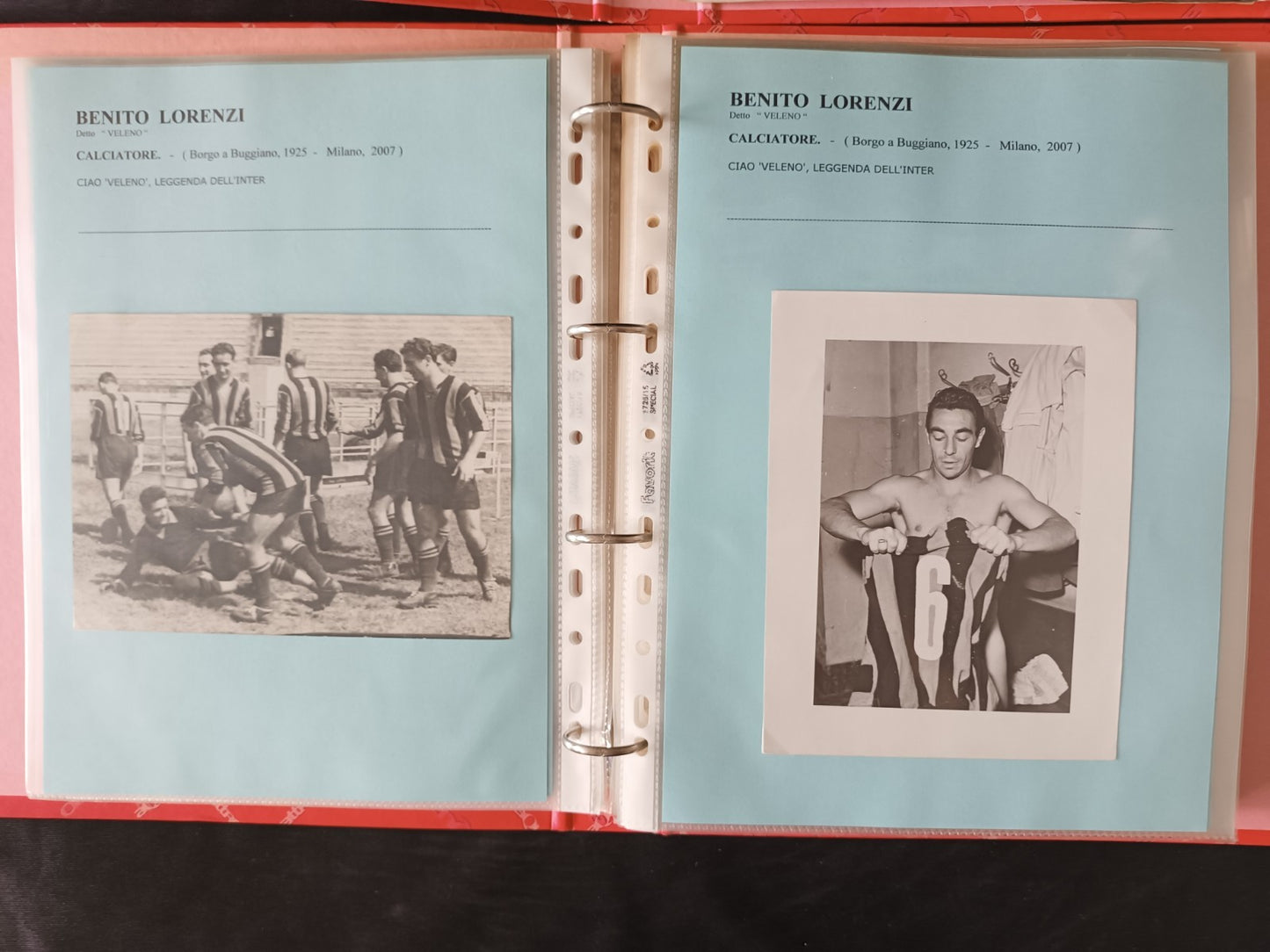Collezione 314 foto orginali Lorenzi Benito Inter