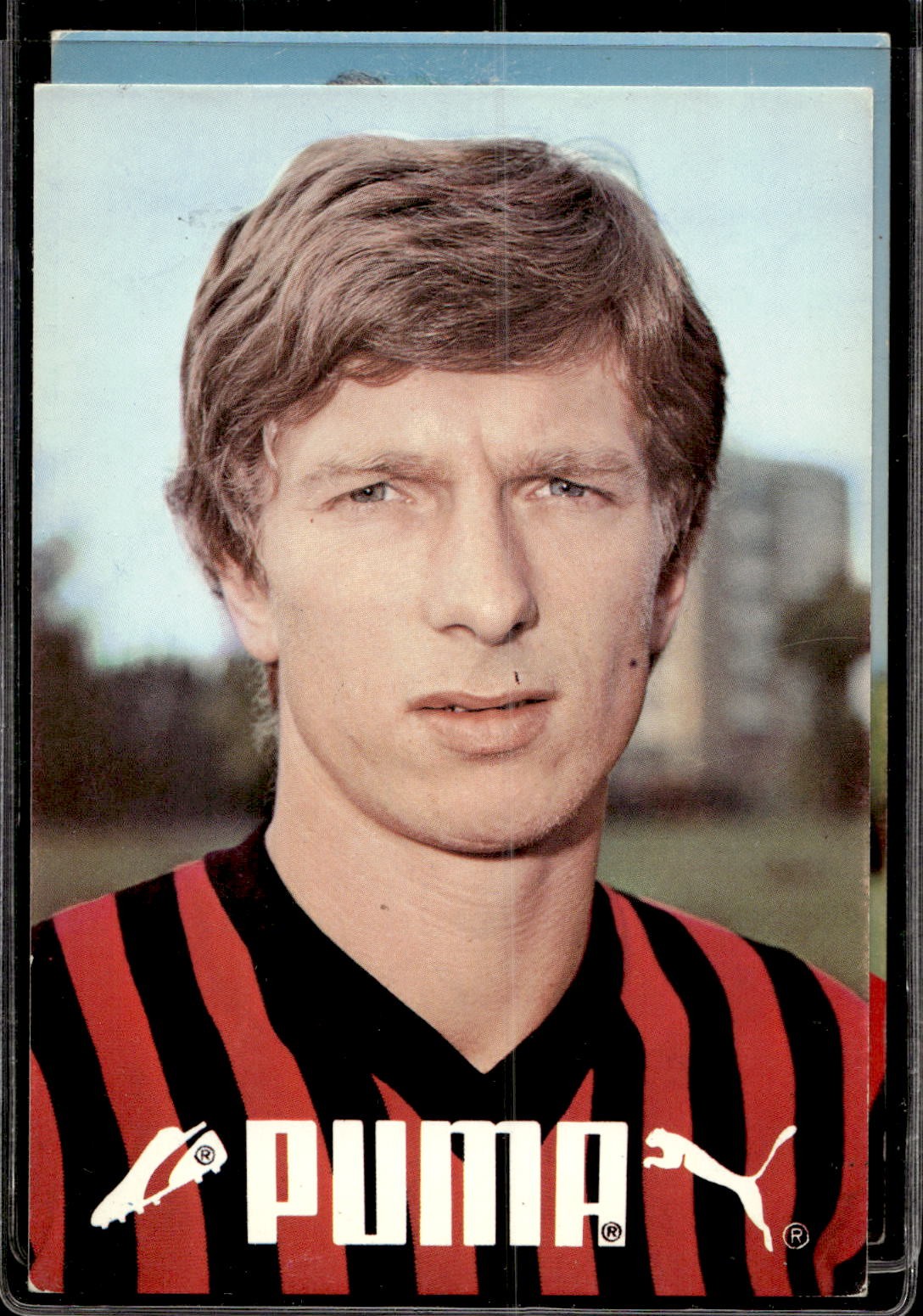 cartolina postcard Calcio Milan sponsor PUMA Duino Gorin