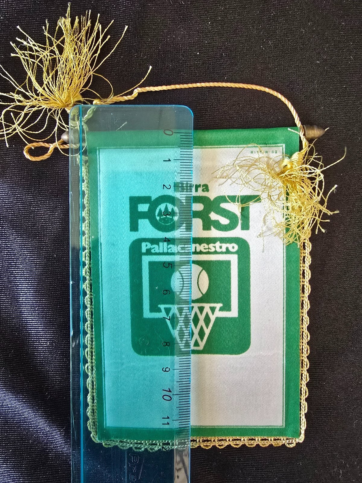 Mini Gagliardetto Pennant Basket pallacanestro Forst Cantu' originale anni 70