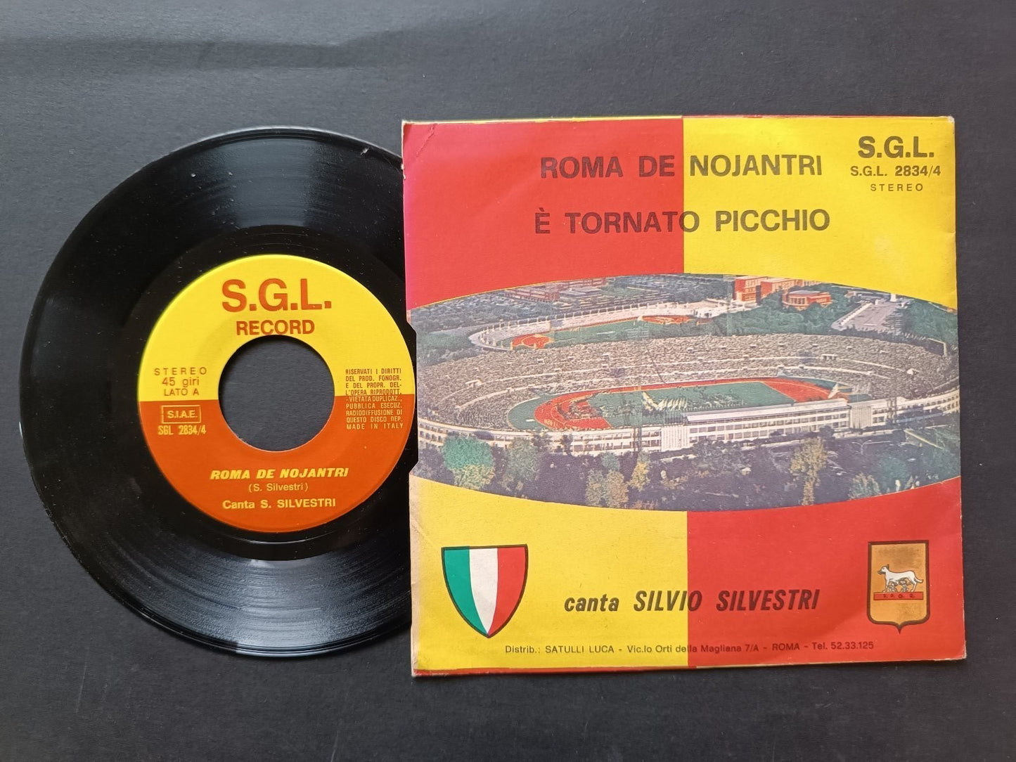 Vinile 45 giri ROMA DE NOJANTRI E' TORNATO PICCHIO