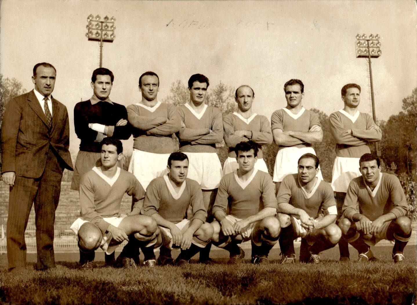 Foto formazione squadra Napoli 1959