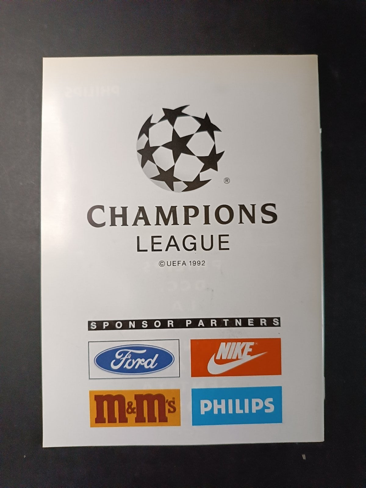 programma Ufficiale Champions League MILAN PHILIPS SV 21 aprile 1993