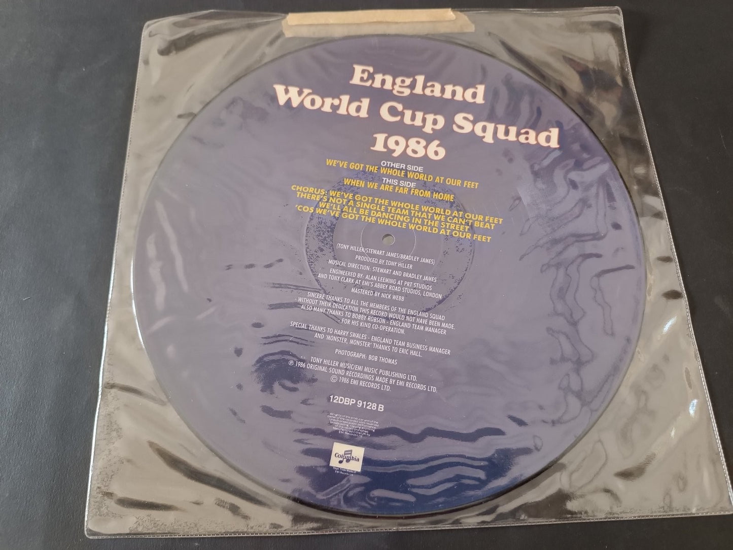 Disco England world cup squad 1986