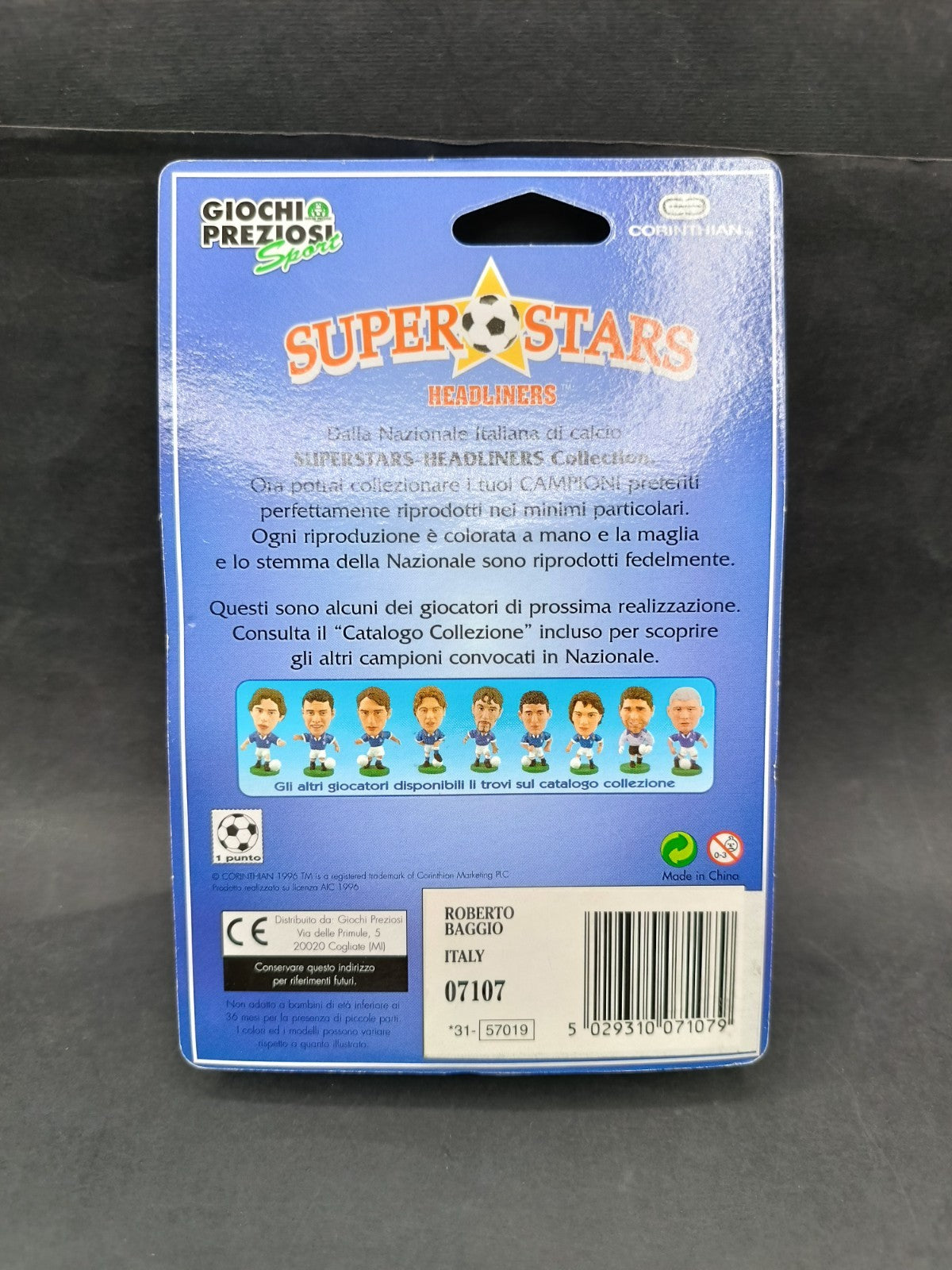 Action figure Corinthian Super Stars Healiners Robero Baggio Italia